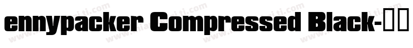 ennypacker Compressed Black字体转换